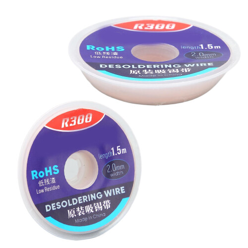 Powerful Cleaning Copper Solder Wick 1.5M x 2mm for Electronic PCB Desoldering