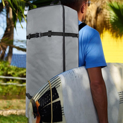 Paddle Board Bag Backpack 600D Oxford Heavy Duty Waterproof Surfboard Bag with Adjustable Straps and Handle Black 1