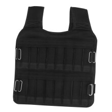Weighted Sleeveless Vest for Training - Adjustable Sports Weight Vest, Black Training Jacket for Enhanced Performance
