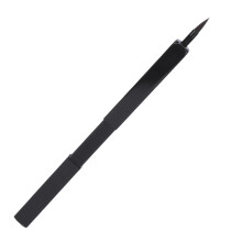 Portable Retractable Lip Brush for Lipstick & Gloss, Black, Aluminum