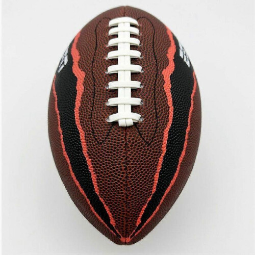 Size 6 American Rugby Balls brown pu for training and games 1