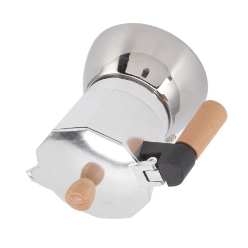 Cafetera para estufa 150ml Haya/Acero Inoxidable 2