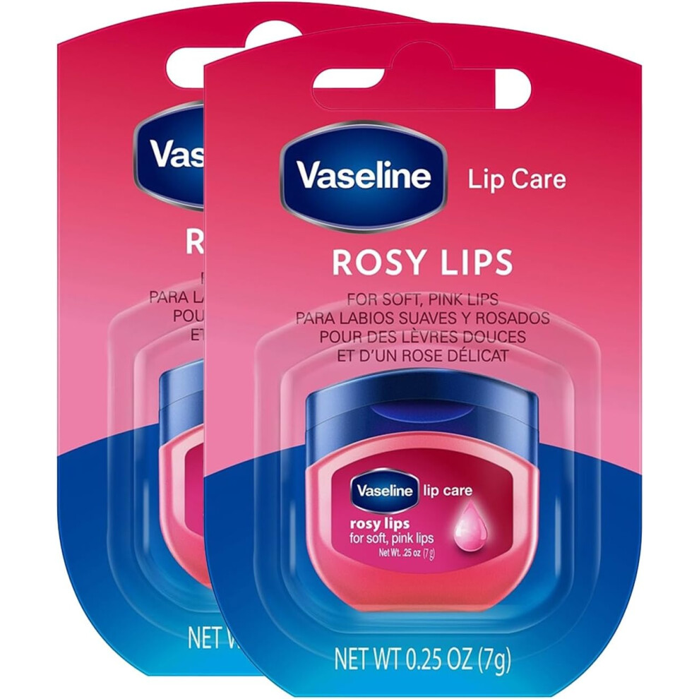 Vaseline Lip Therapy Rosy |Soft and smooth lips | Moisturizing lip balm - 2 x 7g