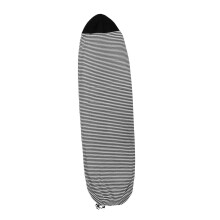 Surfboard Sock Cover 200x50cm Black Striped Stretchy Lightweight Soft Protective Pouch for Snowboard and Surfboard