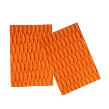 Surfboard Skimboard Traction Pad Grip Tail Pad 2 Pack Non-Slip Orange for Surfing Decks and Skimboards