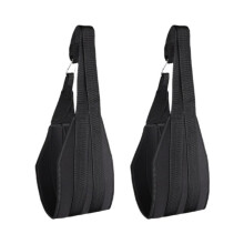 Ab Sling Strap Suspension Bands for Pull-Ups and Core Training - Adjustable Black Exercise Equipment