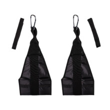 Ab Sling Strap Suspension Trainer for Core and Arm Strength, Adjustable Free Size, Black Bauchmuskel Workout Equipment