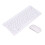 10m Range 2.4G Wireless Keyboard Mouse Combo Ergonomic White 5