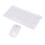 10m Range 2.4G Wireless Keyboard Mouse Combo Ergonomic White 4