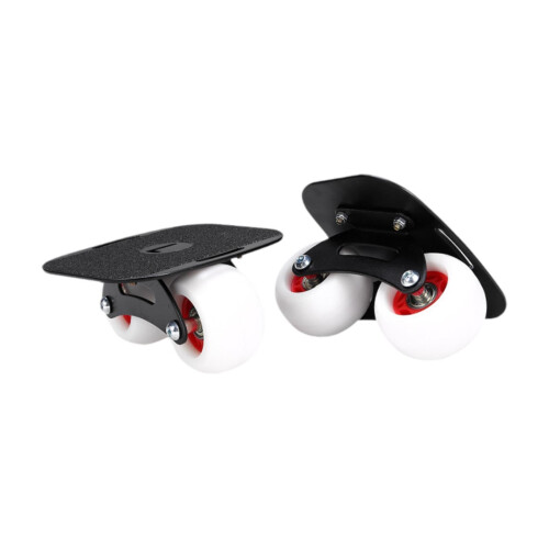 Split Skateboard Roller Skates for Beginners, Portable Non-Slip Wheels, Professional Arched Design, White Wheel