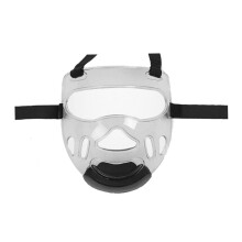Universal Face Shield for Children, Transparent Plastic Taekwondo and Boxing Protective Cover, Adjustable Size Face Guard