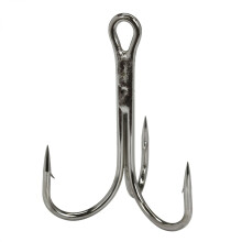 Sea Treble Hooks Size 6/0 Nickel-Plated Strong Fishing Hooks Pack of 2 for Freshwater and Saltwater Use