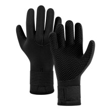 Swimming Gloves 5mm Neoprene Thermal Gloves for Snorkeling Diving Water Sports Adjustable Wristband Non-Slip Black