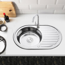 Garden Sanctuary Large Inset Stainless Steel Kitchen Sink