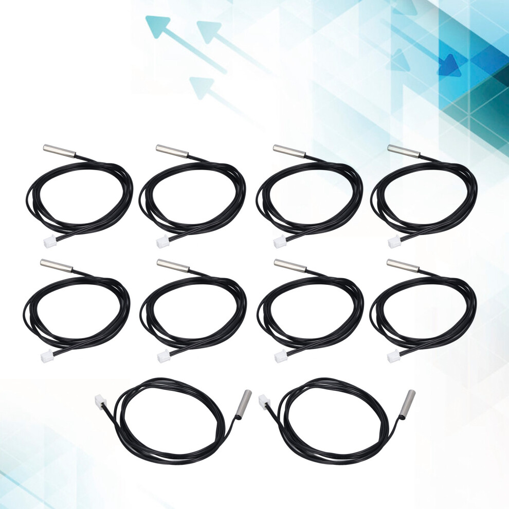 10 NTC Thermistor Probes with 5x25mm Head for Thermal Systems 100K B3950