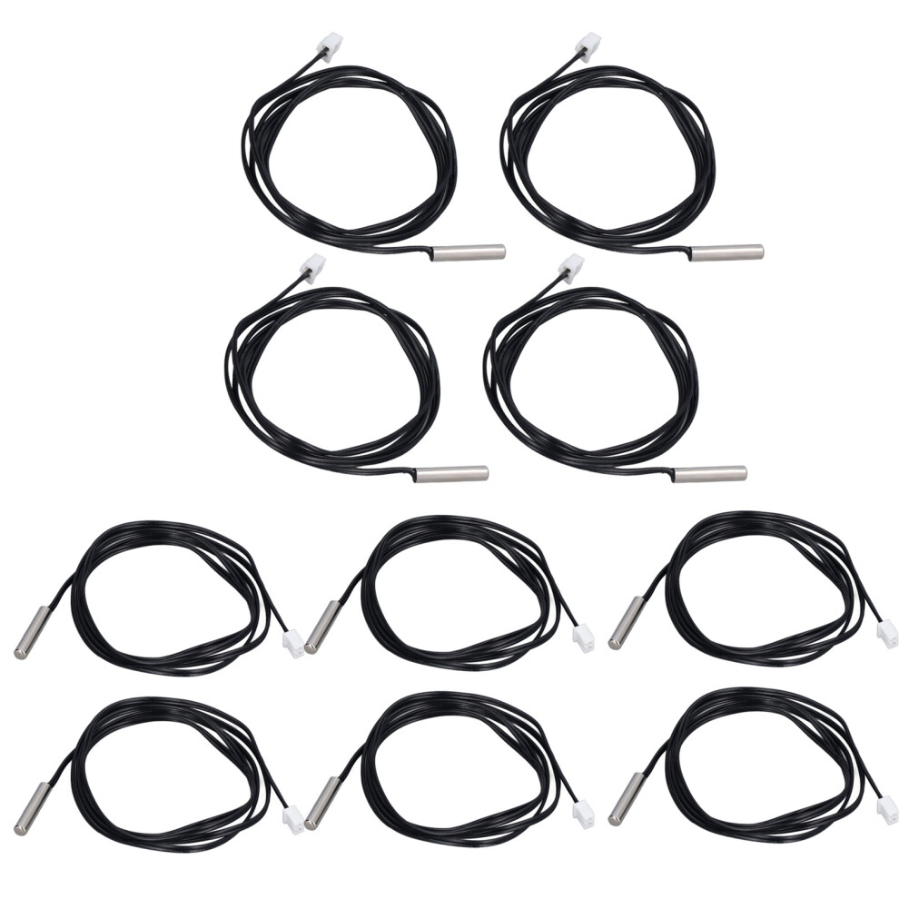 10PCS NTC Thermistor Sensor 5x25mm 15K 3950K Probe for Temperature Measurement