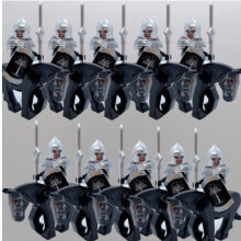 (Style C) Medieval castles rings spirits Roman warriors forest guards mountswarhorses Minifigures Kids Toys Gifts