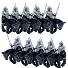 (Style D) Medieval castles rings spirits Roman warriors forest guards mountswarhorses Minifigures Kids Toys Gifts