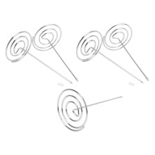 5PCS Silver Rubber Iron Check Spindles, Anti-Corrosion, 15.3x7.2cm