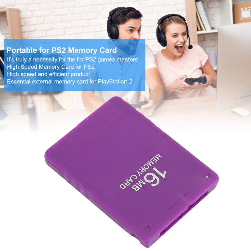 Carte mémoire PS2 professionnelle de 16 Mo violette 2