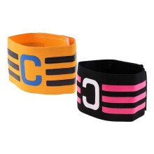 Football Captain Bracelets Pack of 2, Nylon Elastic Bracelets for Adults and Children, Standard Size, Durable Design