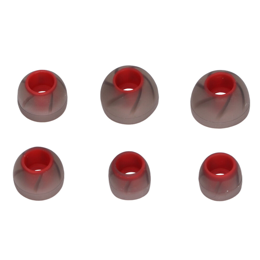 Earphone Eartips 6Pcs 3 Sizes Silicone Noise Uce 4.5Â6.5Mm Compatible Red 9331340252912