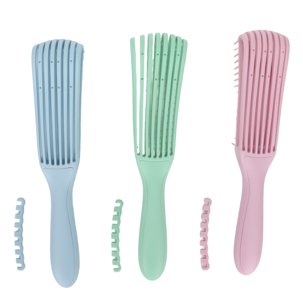 Portable Detangling Brush with Rubber Handle â 24.5cm for Thick Wet or Dry Hair