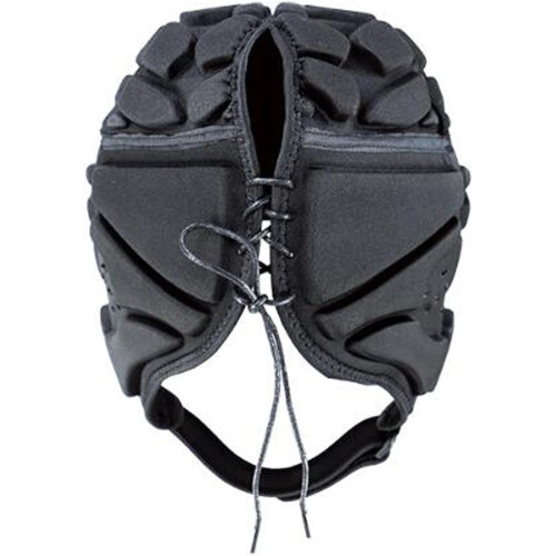 Rugby Helmet Black, Breathable Rugby Headguard for Special Needs Goalkeeper, Comfortable Protective Cap for Training 1