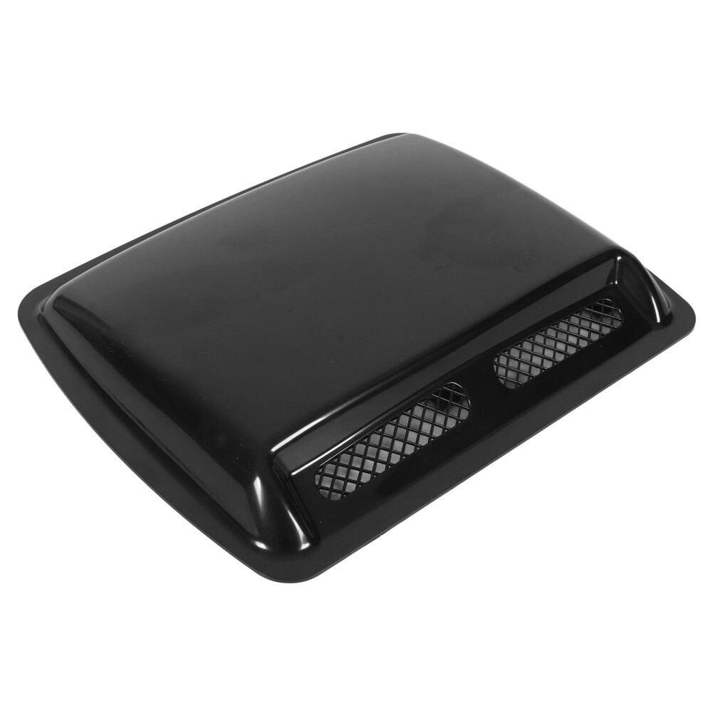 Glossy Hood Vent Bonnet Cover - Decorative Car Air Intake Upgrade Black 5051340258946