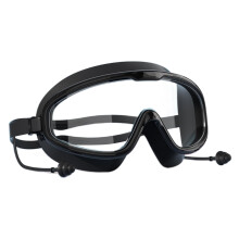 Pool Goggles for Adults, Wide View Anti-Fog Swimming Goggles with UV Protection, Leak-Resistant Water Sports Glasses, Black