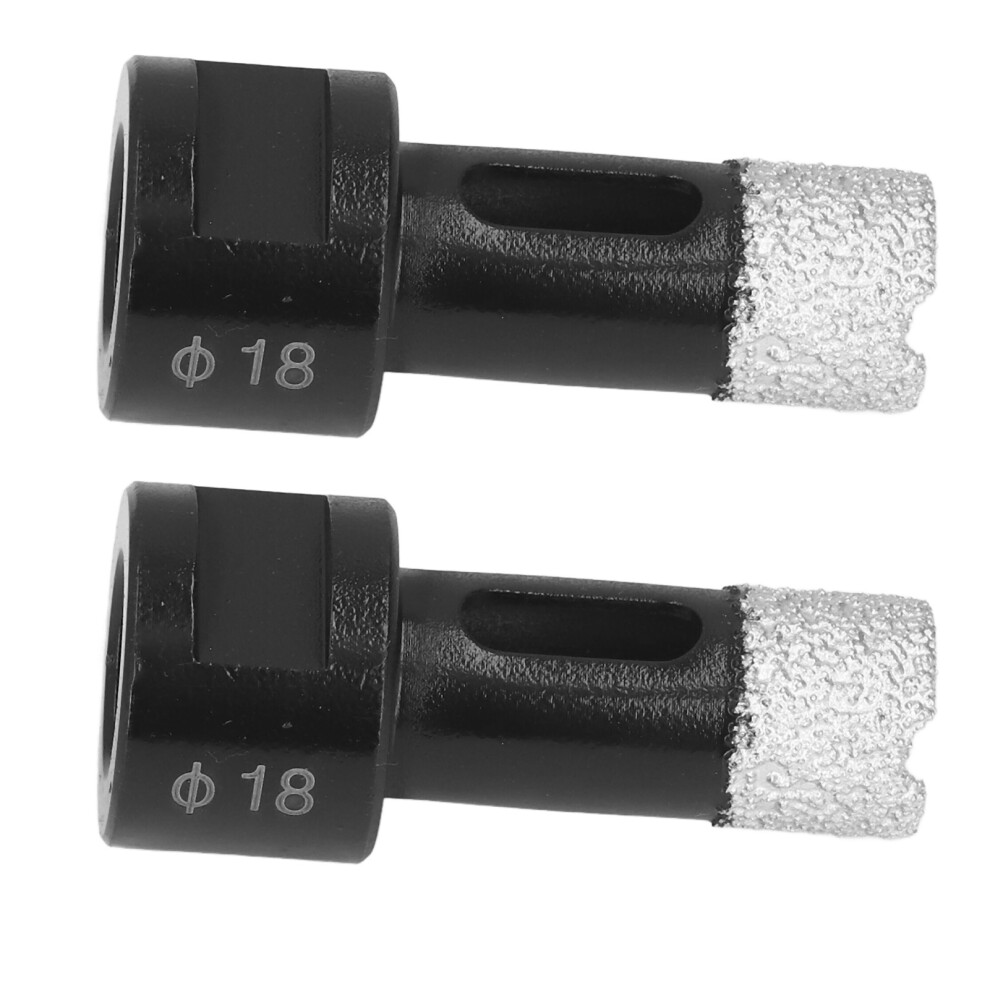 2Pcs M14 18Mm Fast Rock Marble Opener Drill Bits For Granite & Tiles 5021340259243