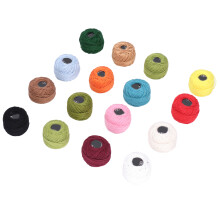 Vibrant 16Pcs Crochet Cotton Thread for DIY Crafts & Projects