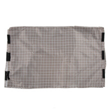 Waterproof Dustproof Oxford Dog Cage Cover Brown Plaid 106.7x69x76cm