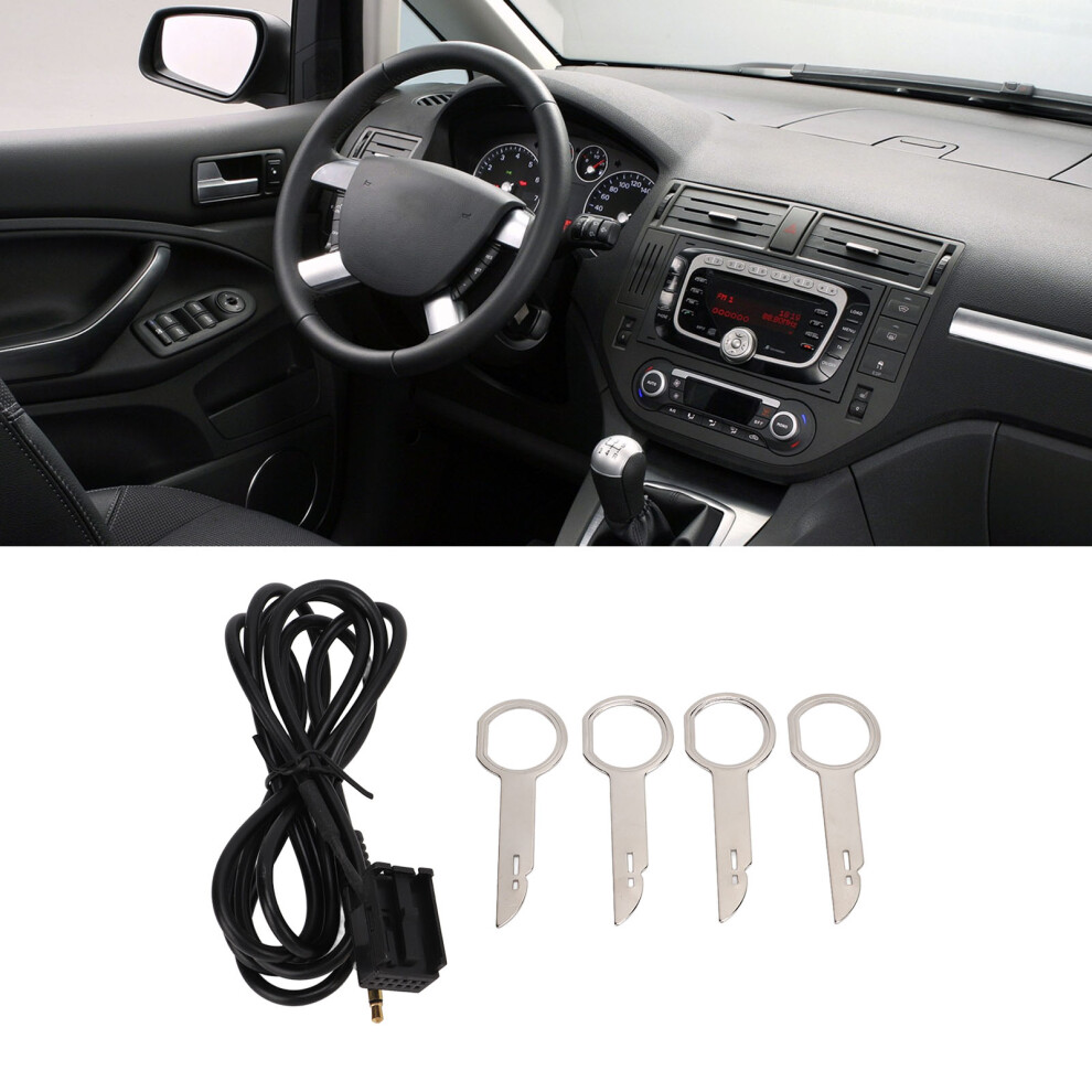 3.5Mm Aux Input Cable For Ford Fiesta Mondeo Focus Transit 145Cm Replacement 8451340261460