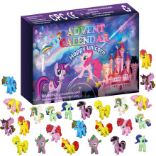 Advent Calendar Unicorn My Little Pony 24 Piece Model Dolls Children's Christmas Gifts Toys