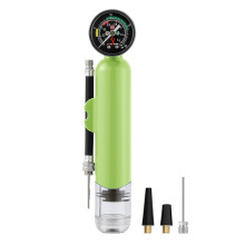 20psi Handheld Pump Manual Tire Inflator Portable Green Toy Inflator for Balls Easy to Use Sports Equipment
