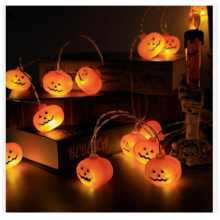 20 String Lights Halloween Pumpkin LED Decoration