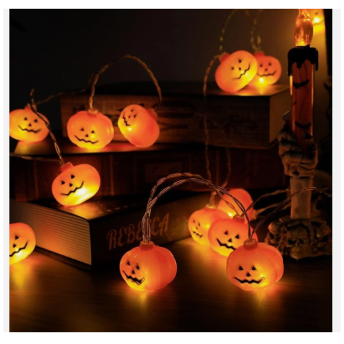 20 String Lights Halloween Pumpkin LED Decoration