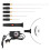 Handheld Electric Foam Cutter Kit 24W Adjustable Temp Black with 5 Tips 13