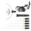 Handheld Electric Foam Cutter Kit 24W Adjustable Temp Black with 5 Tips 12