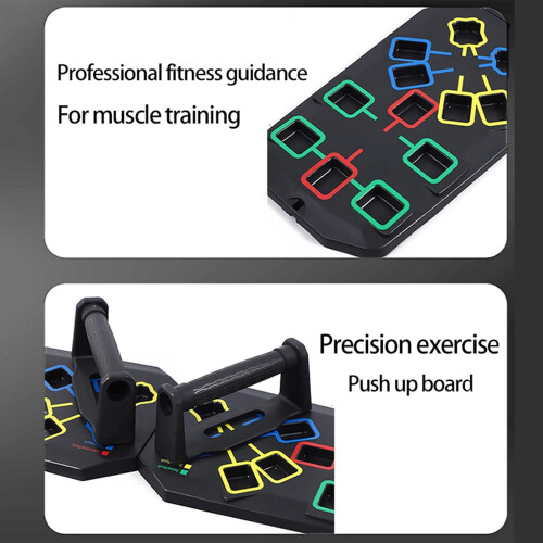 Push-Up Board for Pilates | Foldable Non-Slip Multi-Function Exercise Equipment | Strength Conditioning for Chest Workouts 2