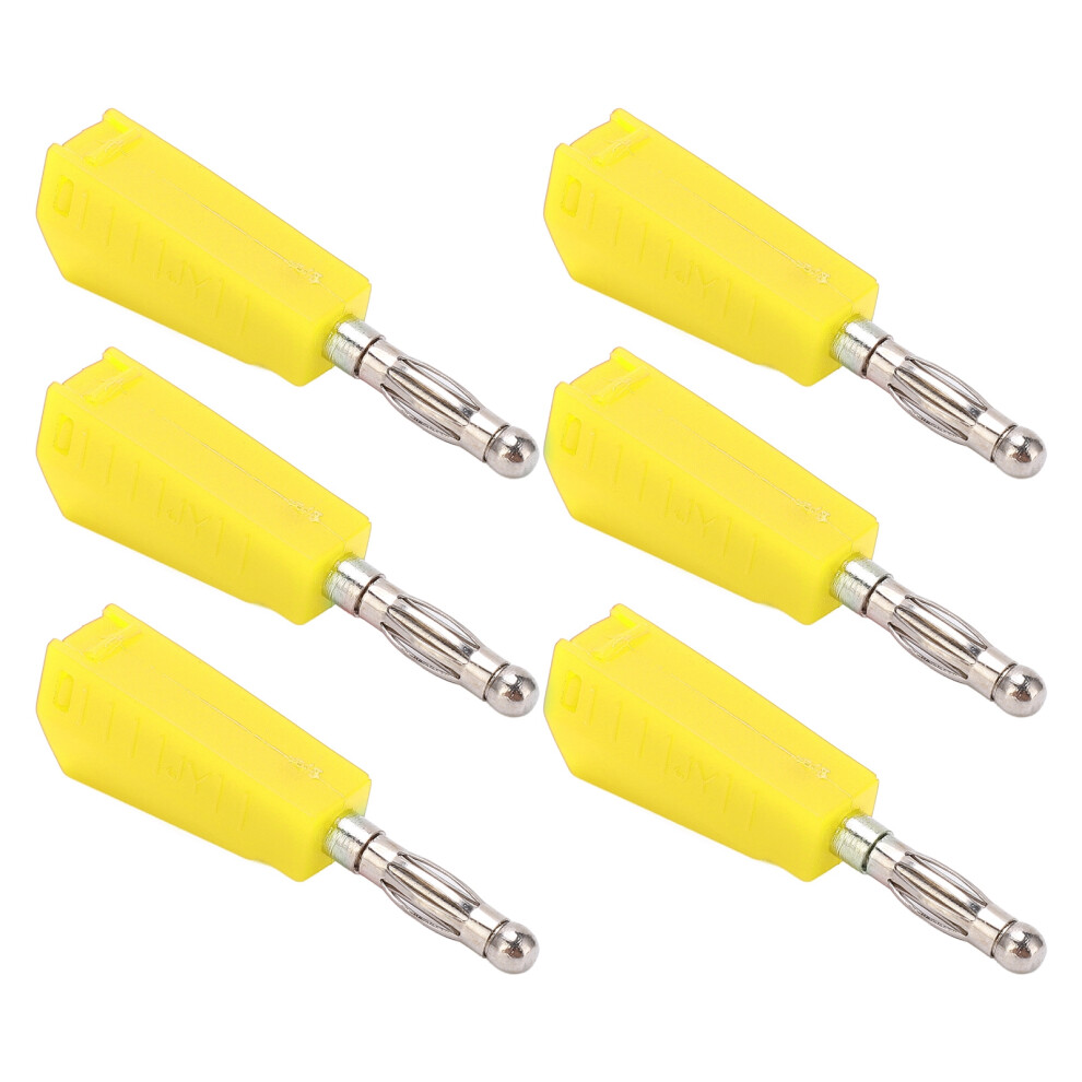 20Pcs Yellow Banana Plugs 4Mm 0.16In Low Loss Electrical Connectors 4651340264872