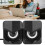 Modelo USB Mini 2.0ch Altavoz con cable ABS Negro 15