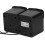 Modelo USB Mini 2.0ch Altavoz con cable ABS Negro 6
