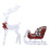 Light Up Reindeer and Sleigh Christmas Decoration 2