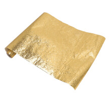 Ölfester Aufkleber Wasserdicht Selbstklebende Aluminiumfolie Tapete für Küchen-Schublade, Schrank, Arbeitsplatte Gold 30cm x 2m / 11,8x78,7