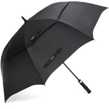 Large Golf Umbrella 47/54/62/68/72 Inch Storm Resistant Automatic Double Canopy Ventilated Black XXL for Men and Women