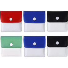 6 Pack Pocket Ashtrays, Portable Cigarette Ash Pouch Compact Fireproof PVC Odorless, Odorless Ashtray for Smoker Outdoor Travel, 3.3 inch * 3 inch, 4