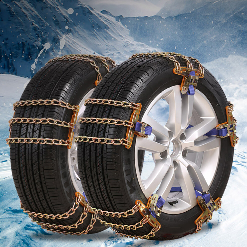Universal Car Snow Chains Anti Skid Tire Chains for SUVs & Trucks 195/75R14-image-OPC-PJK9XJ5-NEW