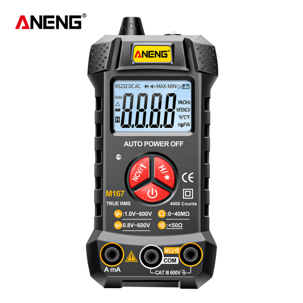 Aneng M167 Digital Multimeter 4000 Counts, Backlight Lcd, Compact Test Pen 6911340268385